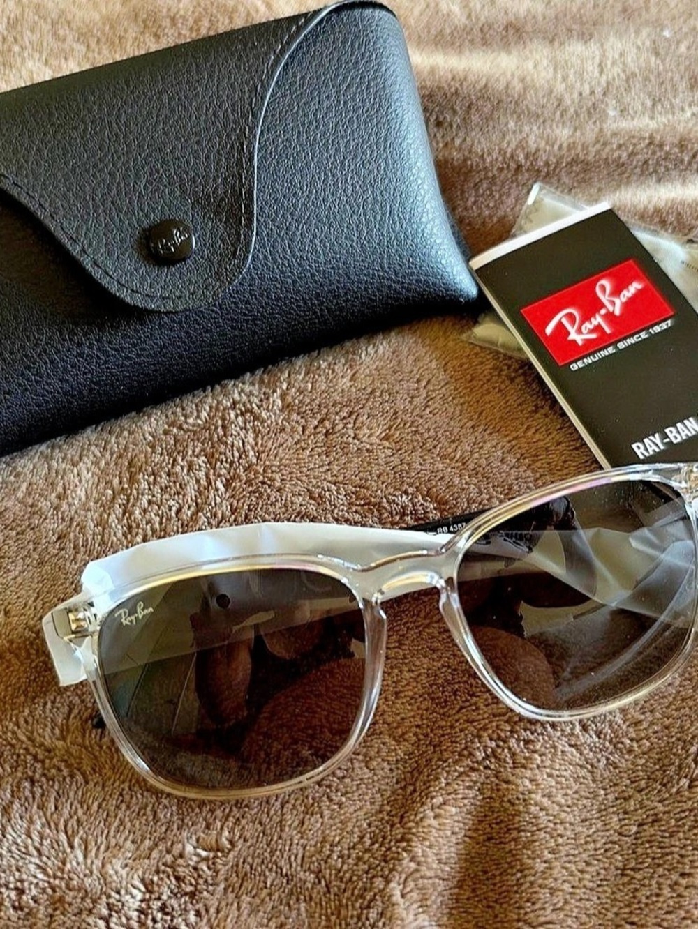 Ray-Ban RB 4387 Clear & Black Sunglasses